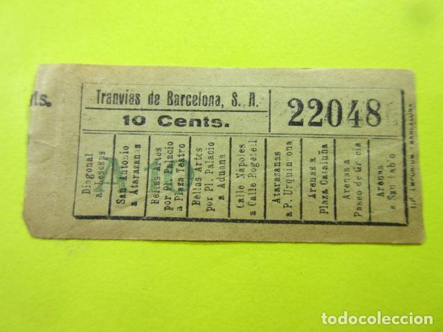 Colecionismos Bilhetes de Transporte: REF: TB-1234 COLECCION MILES BILLETES DIFERENTES TRANVIAS DE BARCELONA VER TRAYECTO LEE I