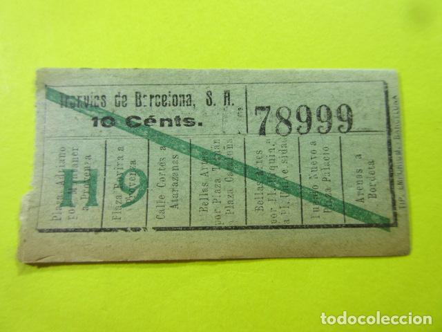 Colecionismos Bilhetes de Transporte: REF: TB-1234 COLECCION MILES BILLETES DIFERENTES TRANVIAS DE BARCELONA VER TRAYECTO LEE I