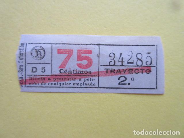 Sammeln von Fahrkarten: REF: GG-1234 - COLECCION MILES BILLETE DIFERENTE - TB TRANVIA BARCELONA - trayecto en mayusculas
