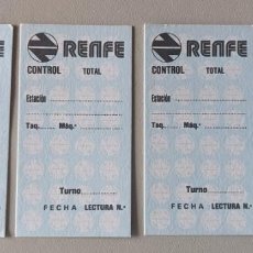 Coleccionismo Billetes de transporte: 4 TICKET BILLETE DE RENFE SIN ESTRENAR DEL AÑO 1971 - FERROCARRILES. Lote 245209600