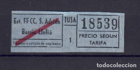 Colecionismos Bilhetes de Transporte: REF: BAD1234 - COLECCION TODOS DIFERENTES BADALONA AUTOBUSES TUSA TUBSAL CA&Ntilde;ET - LEE INTERIOR