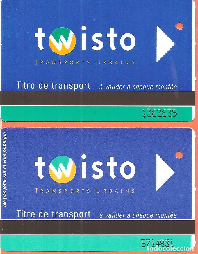 Collectionnisme Billets de transport: BILLETES TRANSPORTE, LOTE DE 2, CAEN-FRANCIA, B&Uacute;S-TRAM