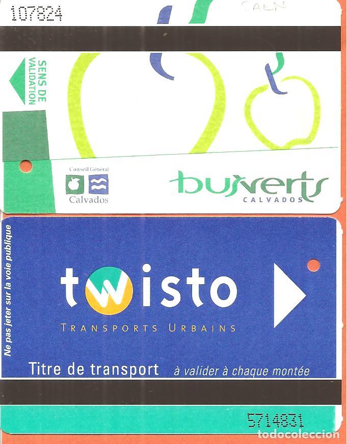 Collectionnisme Billets de transport: BILLETES TRANSPORTE, LOTE DE 2, CAEN-FRANCIA, B&Uacute;S-TRAM