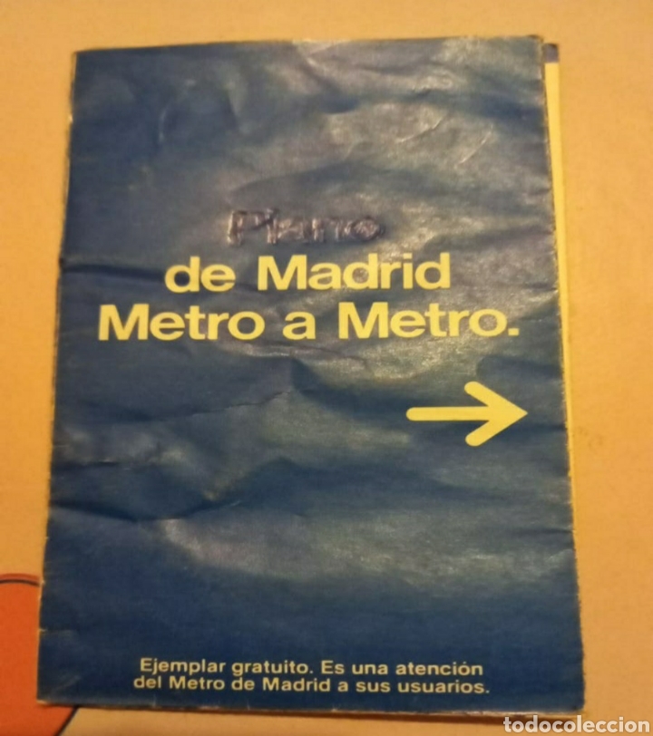 Coleccionismo billetes de transporte: Plano del Metro de Madrid Junio 1984.