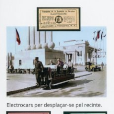 Coleccionismo Billetes de transporte: F13/6 - TRES BILLETES DE ELECTOCARS // EXPO UNIVERSAL DE BARCELONA DE 1929