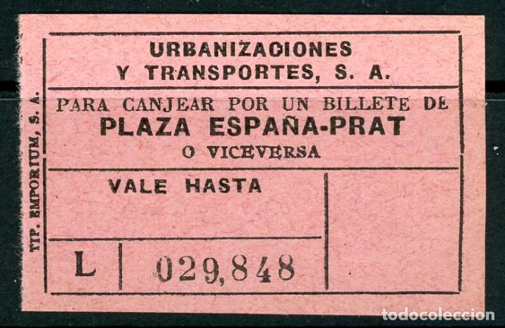 Colecionismos Bilhetes de Transporte: F24/9 TIPO 43 - BILLETE DE URBANIZACION Y TRANSPORTES - SUBURBANOS // RAREZA RR// A23