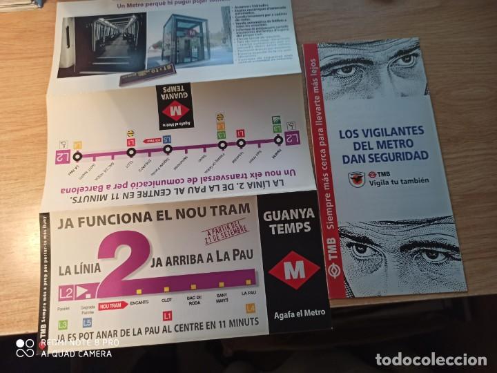 Coleccionismo billetes de transporte: TMB. Tripticos - Foto 1