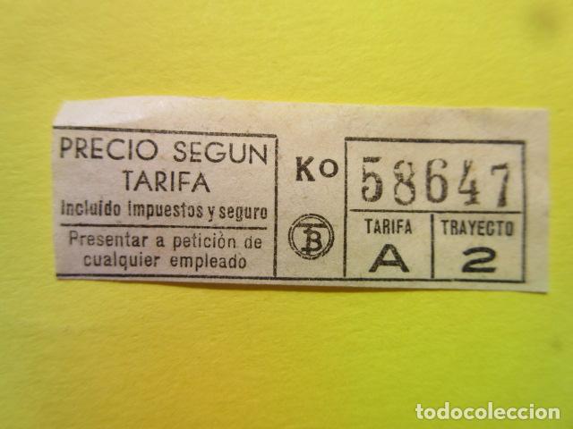 Collectables Transport Tickets: REF: MM-1234 - COLECCION MILES BILLETES DIFERENTES - TB - TRANVIA BARCELONA - blanco LEE INTERIOR