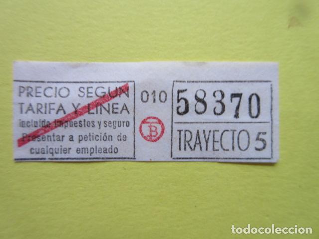 Collectionnisme Billets de transport: REF: MM-1234 - COLECCION MILES BILLETES DIFERENTES - TB - TRANVIA BARCELONA - blanco LEE INTERIOR