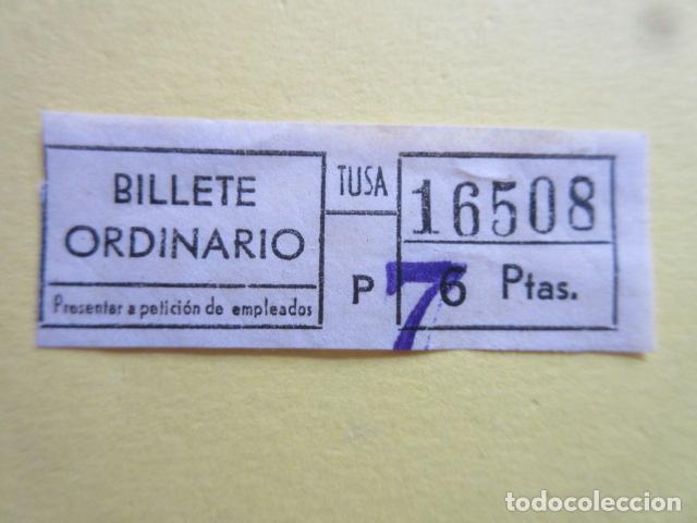 Coleccionismo Billetes de transporte: REF: MM-1234 - COLECCION MILES BILLETES DIFERENTES - TUSA BADALONA - BLANCO SOBRE CARGA