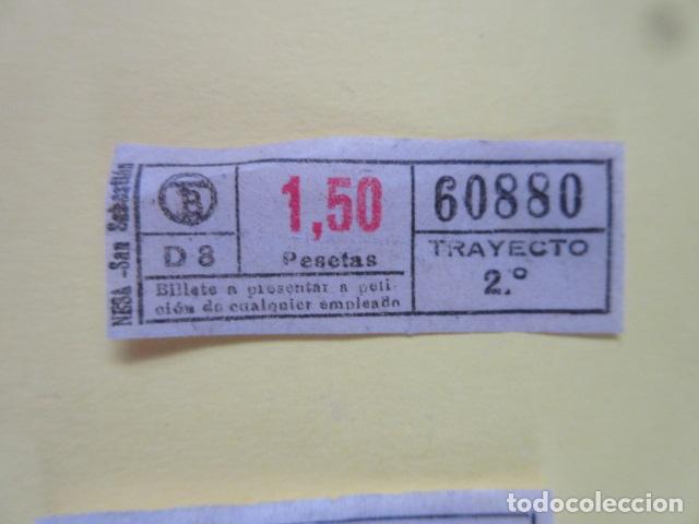 Colecionismos Bilhetes de Transporte: REF: MM-1234 - COLECCION MILES BILLETES DIFERENTES - TB - TRANVIA BARCELONA - BLANCO OJO MAYUSCULAS