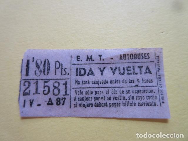 Collectables Transport Tickets: 1 BILLETE EMT MADRID AUTOBUSES