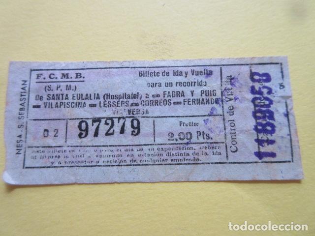 Collectables Transport Tickets: 1 BILLETE METRO BARCELONA CAPICUA REAL 97279 PUBLIDIDAD CERVEZA DE CAVA LAMOT