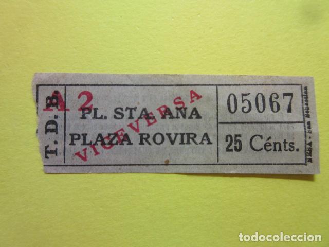 Collectionnisme Billets de transport: REF: MM-1234 - COLECCION MILES BILLETES DIFERENTES - TRANVIAS DE BARCELONA