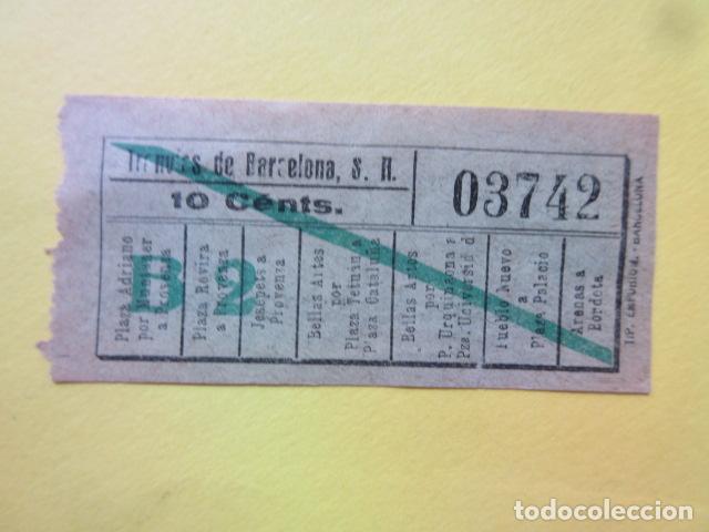Collectionnisme Billets de transport: REF: MM-1234 - COLECCION MILES BILLETES DIFERENTES - TRANVIAS DE BARCELONA