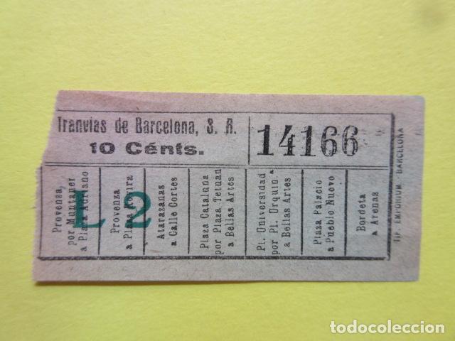 Collectionnisme Billets de transport: REF: MM-1234 - COLECCION MILES BILLETES DIFERENTES - TRANVIAS DE BARCELONA