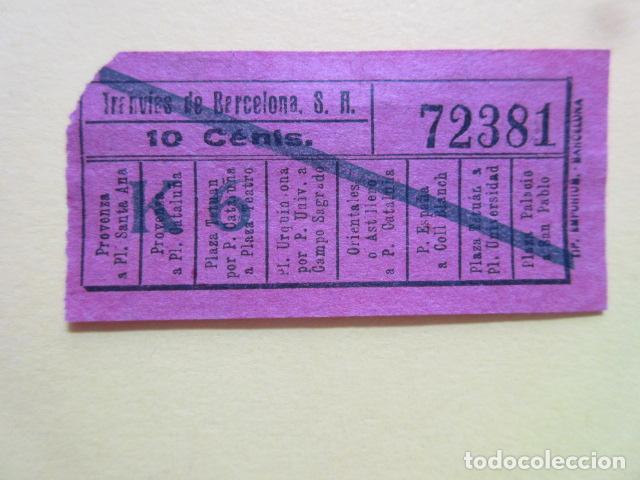 Collectionnisme Billets de transport: REF: MM-1234 - COLECCION MILES BILLETES DIFERENTES - TRANVIAS DE BARCELONA