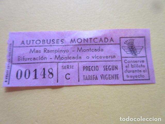 Collectionnisme Billets de transport: 1 BILLETE AUTOBUSES DE MONTCADA ROSA