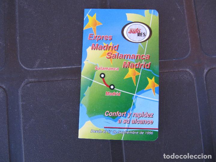Coleccionismo Billetes de transporte: AUTo res express madrid salamanca madrid desde el 17 de septiembre de 1996-horarios