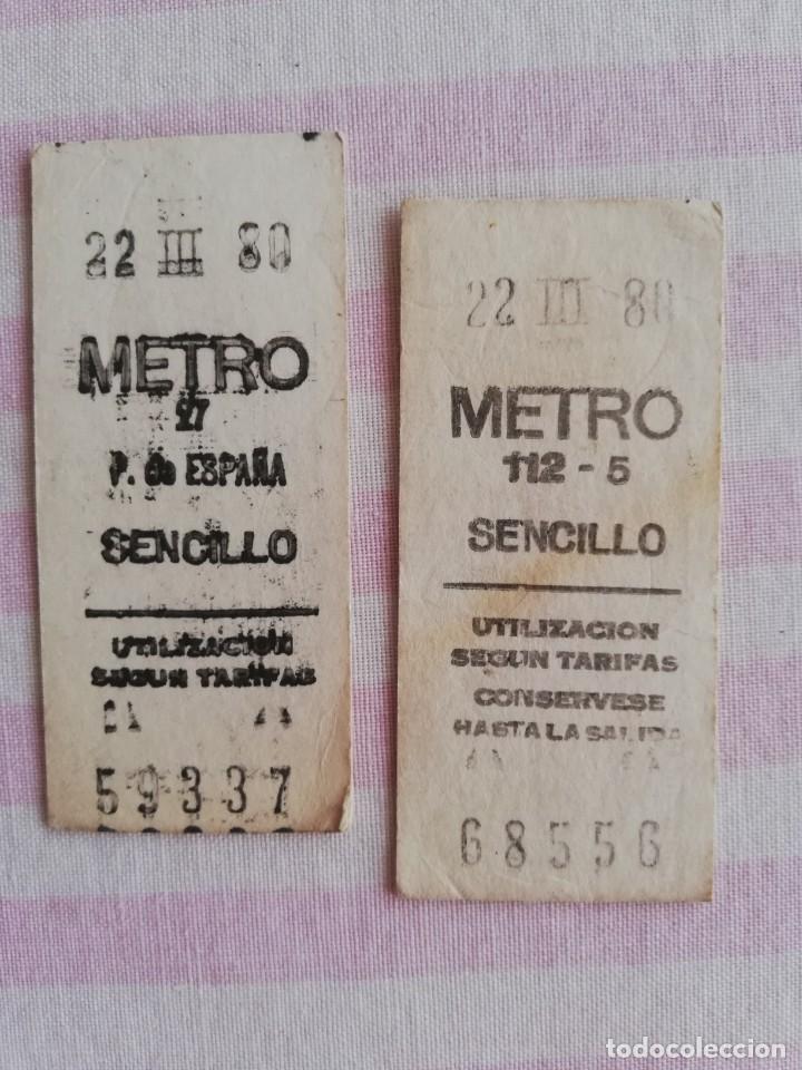 Collectionnisme Billets de transport: Billetes de metro de Madrid. 1980