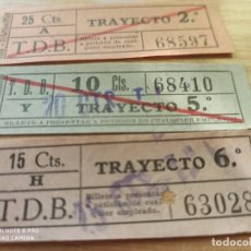 Coleccionismo Billetes de transporte: BD1. TRANVÍAS DE BARCELONA.. Lote 252988065