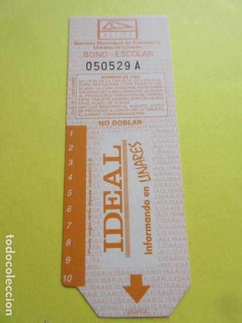 Collectables Transport Tickets: TARJETA RESISTIVA BONO BUS BONOBUS - VIRGEN SIN USAR - TRANSPORTE URBANO LINARES JAEN ESCOLAR