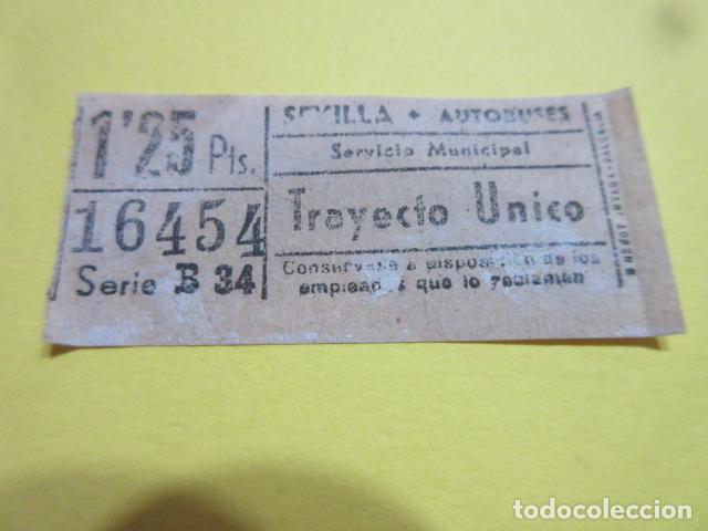 Collectionnisme Billets de transport: BILLETE AUTOBUSES SEVILLA TRAYECTO UNICO