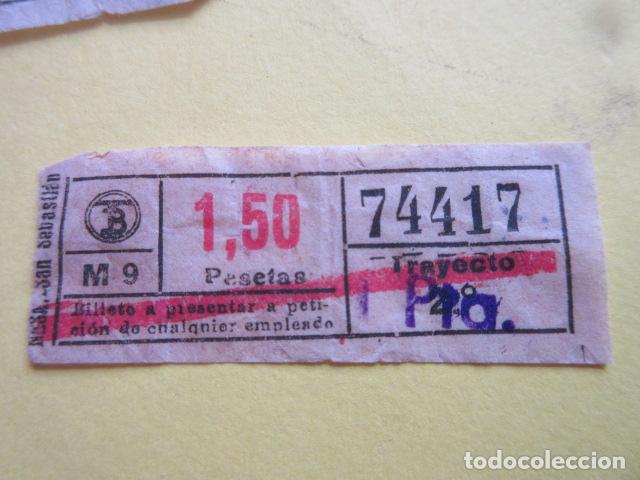Collectionnisme Billets de transport: BILLETE TRANVIAS DE BARCELONA LOGO TB 1.50 PESETAS CON SELLO CARGA