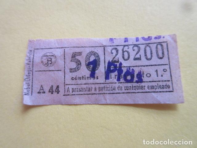 Collectionnisme Billets de transport: BILLETE TRANVIAS DE BARCELONA LOGO TB 50 CENTIMOS CON SELLO CARGA