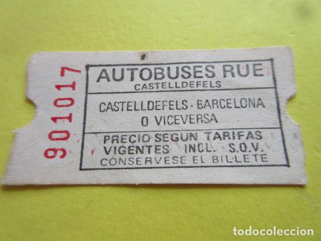 Collectionnisme Billets de transport: BILLETE EMPRESA RUE - --- VER TRAYECTOS EN LA FOTO