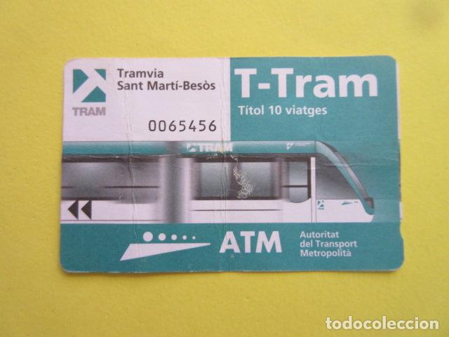 Colecionismos Bilhetes de Transporte: TARJETA TRAM DE BARCELONA TRANVIA 10 VIAJES SANT MARTI BESOS