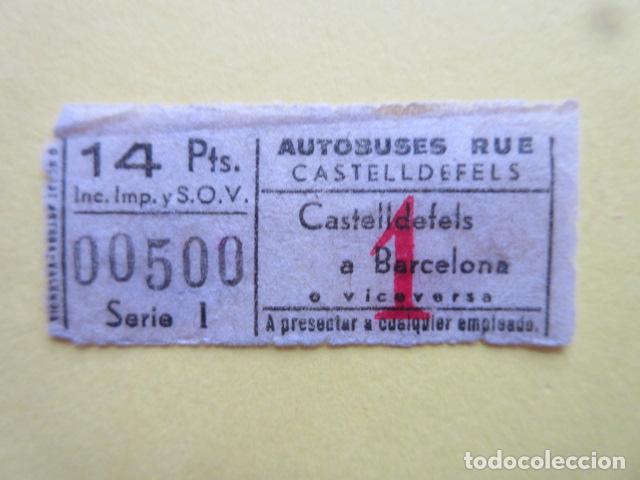 Collectionnisme Billets de transport: BILLETE CAPICUA 00500 - AUTOBUSES RUE CASTELLDEFELS