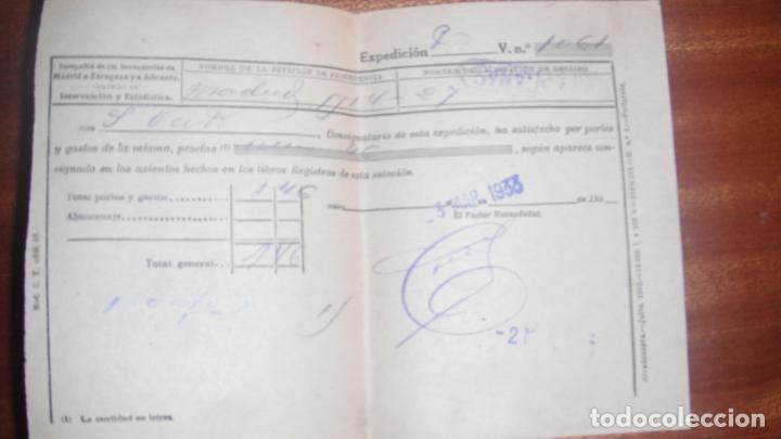 Sammeln von Fahrkarten: RECIBO EXPEDICION FERROCARRIL MADRID-VILLACA&Ntilde;AS 3-MARZO-1933