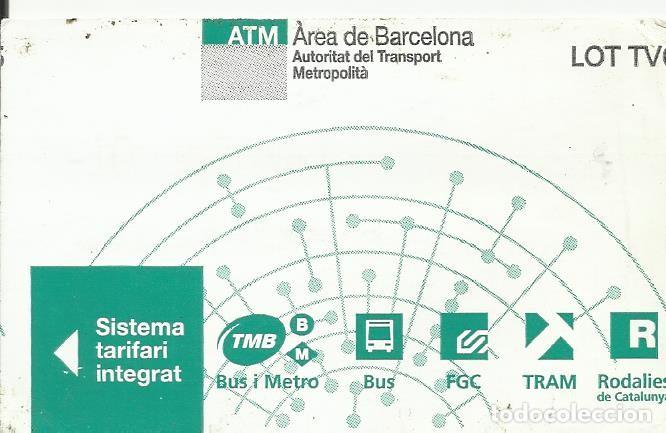 Colecionismos Bilhetes de Transporte: ATM. T-10. 1 zona. 2019. Barcelona. Transport Metropolit&agrave;. 5,5x8,5 cm. 10 viatges.
