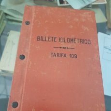 Coleccionismo Billetes de transporte: ANTIGUO BILLETE KILOMETRICO RENFE FERROCARRIL TARIFA 109 SANCHEZ DE LAS MATAS CARTAGENA MURCIA 1942. Lote 261452155