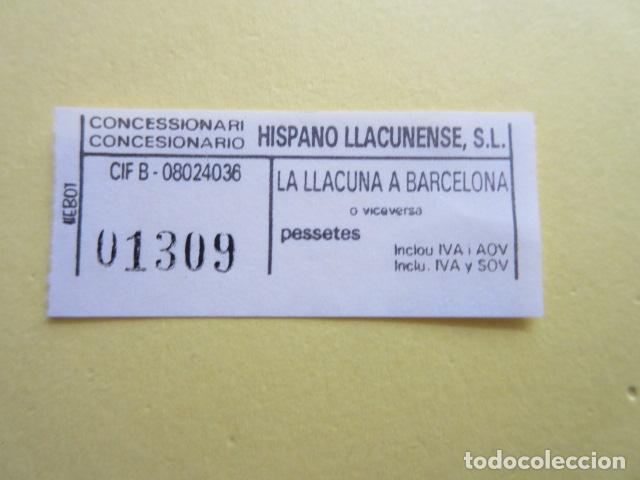 Coleccionismo billetes de transporte: BILLETE HISPANO LLACUNENSE - Foto 1