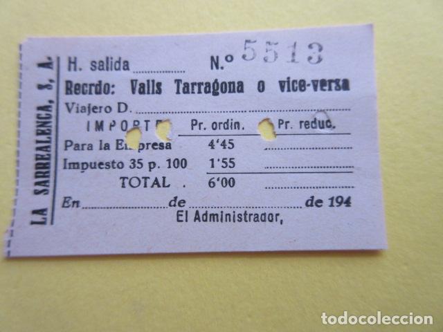 Sammeln von Fahrkarten: BILLETE LA SARREALENCA