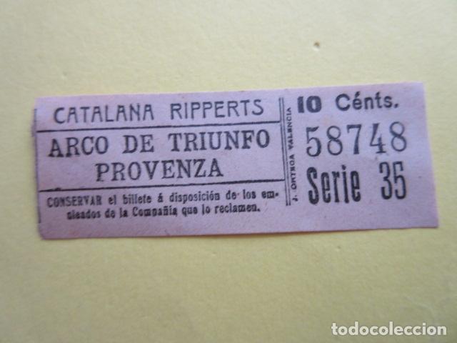 Collectionnisme Billets de transport: BILLETE CATALANA RIPPERTS DE BARCELONA VER TRAYECTOS