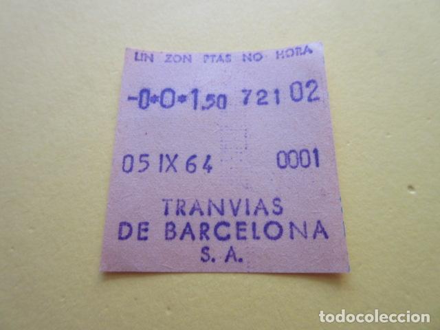 Collectionnisme Billets de transport: BILLETE TRANVIAS DE BARCELONA VER TRAYECTOS