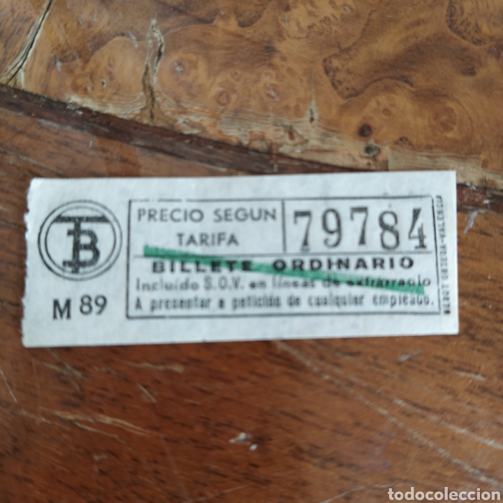 Collectionnisme Billets de transport: Billete tranv&iacute;as Barcelona tb BT billete ordinario
