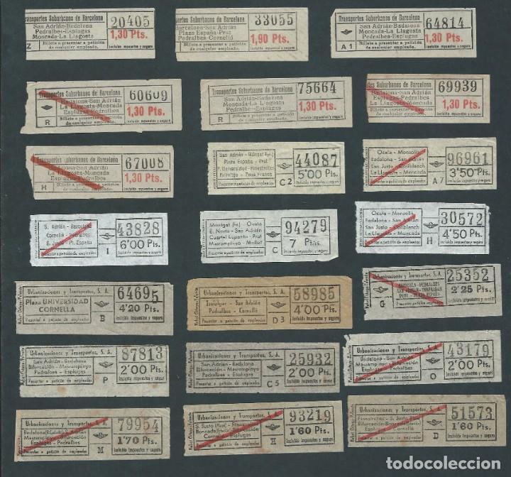 Collectionnisme Billets de transport: lote billetes transporte barcelona badalona varios alguno capicua