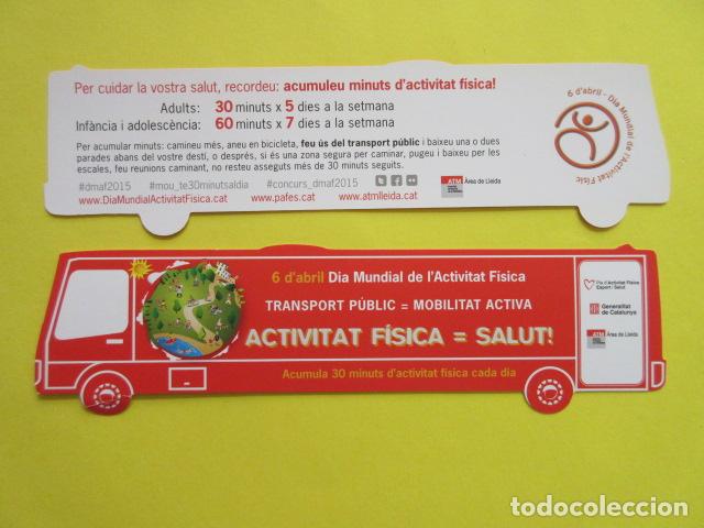 Collectionnisme Billets de transport: MARCAPAGINAS PUNTO LIBRO ATM LLEIDA LERIDA - COLECCION TRANSPORTE