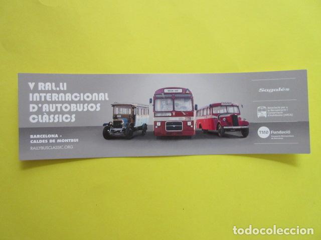 Collectionnisme Billets de transport: MARCAPAGINAS PUNTO LIBRO V RALLY AUTOBUSES CLASICOS PEGASO BARCELONA - COLECCION TRANSPORTE