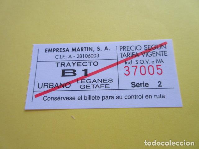 Collectables Transport Tickets: BILLETE EMPRESA MARTIN MADRID - DIFERENTES - VER TRAYECTOS EN FOTOS