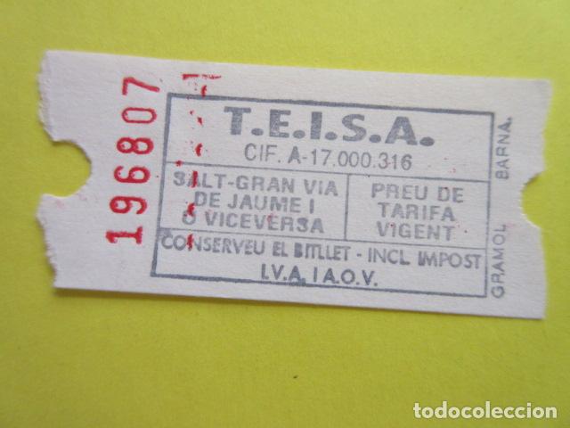 Collectables Transport Tickets: BILLETE AUTOBUS T.E.I.S.A SALT