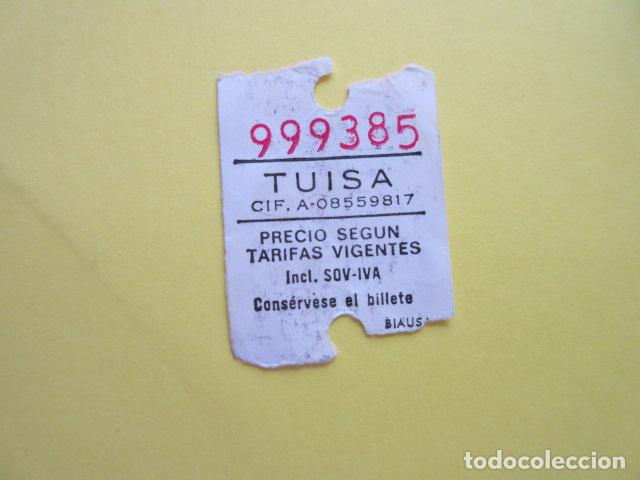 Collectables Transport Tickets: BILLETE AUTOBUS TUISA