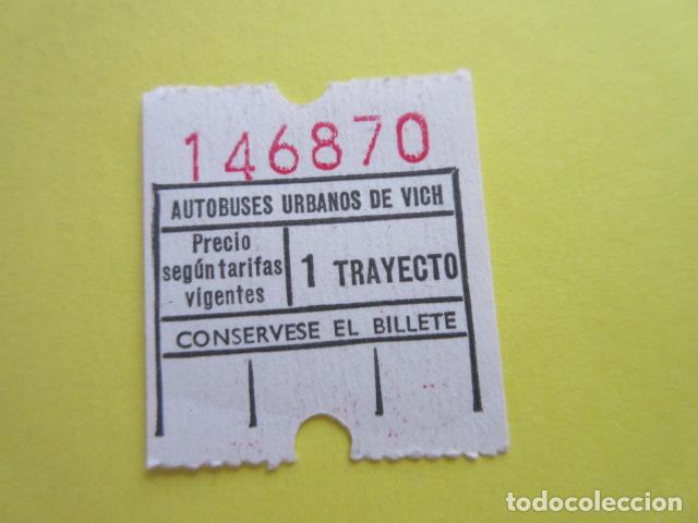 Collectables Transport Tickets: BILLETE AUTOBUS VICH