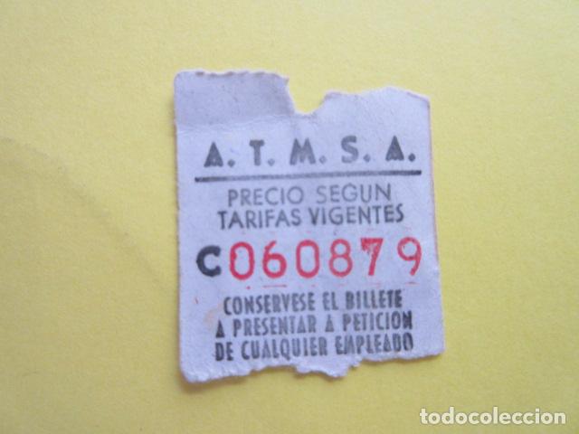 Collectables Transport Tickets: BILLETE AUTOBUS A.T.M.S.A.