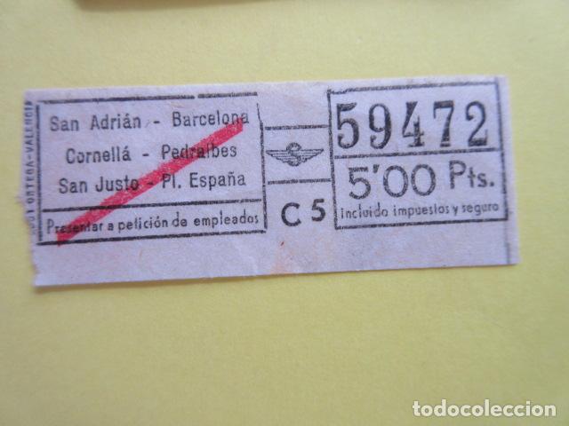 Collectables Transport Tickets: BILLETE URBAS URBANIZACIONES Y TRANSPORTES - VER TRAYECTOS BUSCAS MAS BILLETES LEE INTERIOR