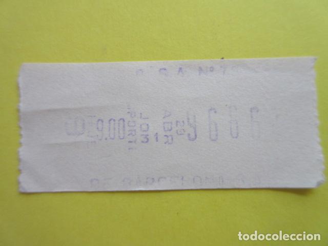 Collectables Transport Tickets: BILLETE TB TRANVIAS BARCELONA - VER TRAYECTOS BUSCAS MAS BILLETES LEE INTERIOR